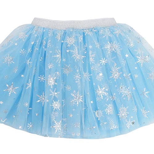 Blue Silver Sparkle Snowflake Tutu for wholesale by Sparkle Sisters by Couture Clips