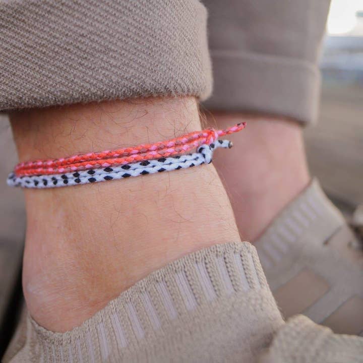 2x SC Cavigliera - Rosso-Arancione & Bianco per la vendita all'ingrosso da parte di Made By Nami