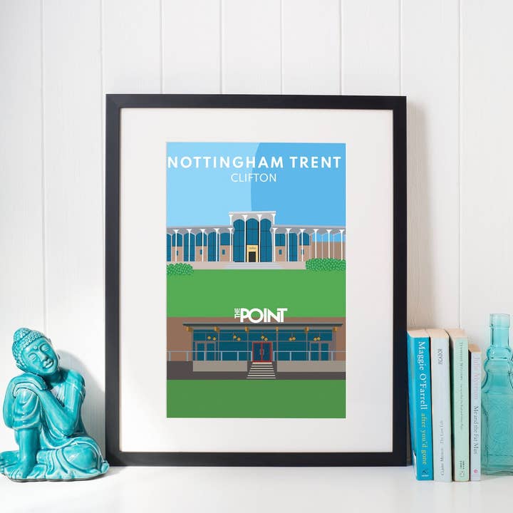 Nottingham Trent University, Clifton - Art Print for wholesale by JezzzDesigns