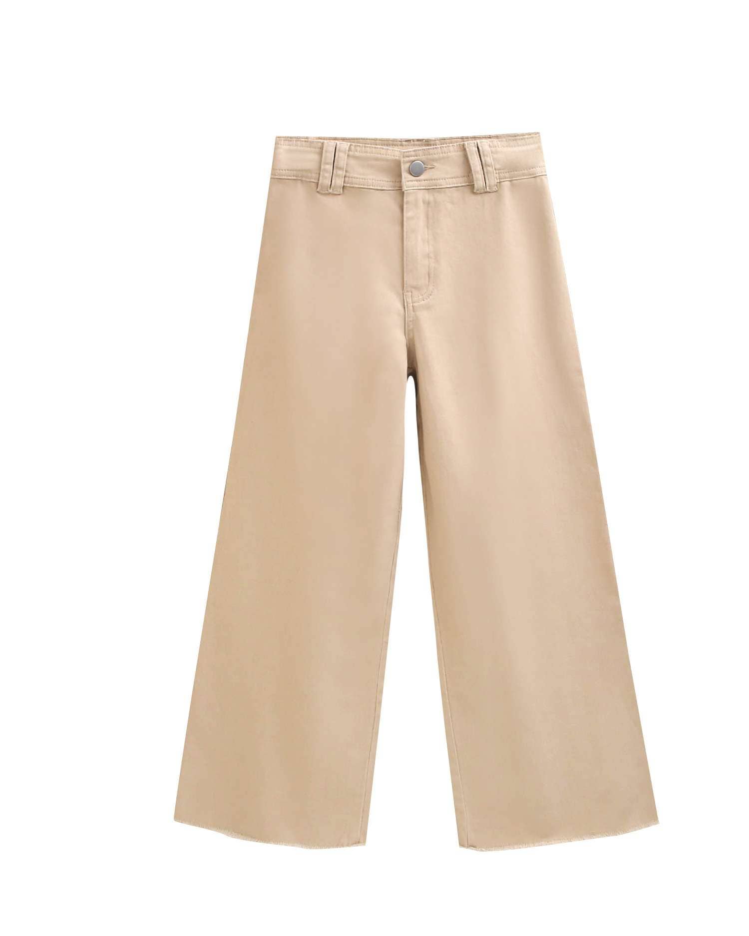 Naturale Pantaloni lunghi da bambina tipo palazzo beige in vendita all'ingrosso su Faire2