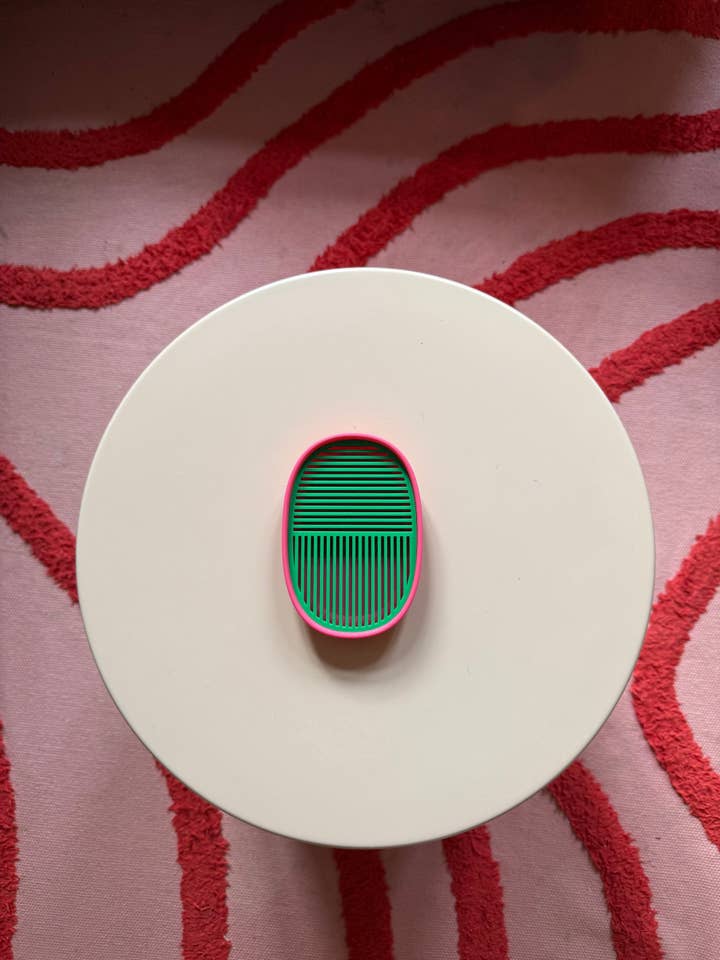 3D-printet sæbeskål grøn pink moderne - bæredygtig | Designer badeværelsesdekoration for engroshandel hos Wichtigedinge