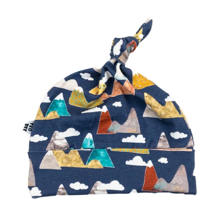 Cappellino annodato per neonati con montagne per la vendita all'ingrosso da parte di TeoBee