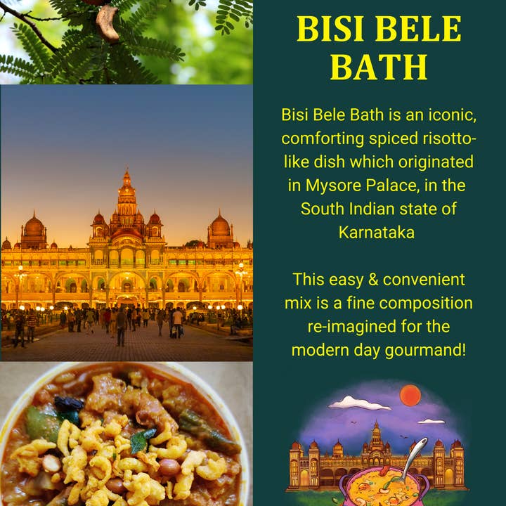 PODI life - South Indian Pantry - Wholesale Shelf Stable Prepared Meal - Bisi Bele Bath: 3 One Pot Meals/box7