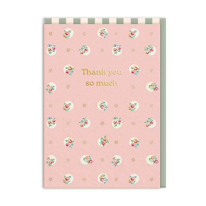Ohh Deer - Wholesale Thank You Card - Cath Kidston Polka Dot Thank You Card (11522)