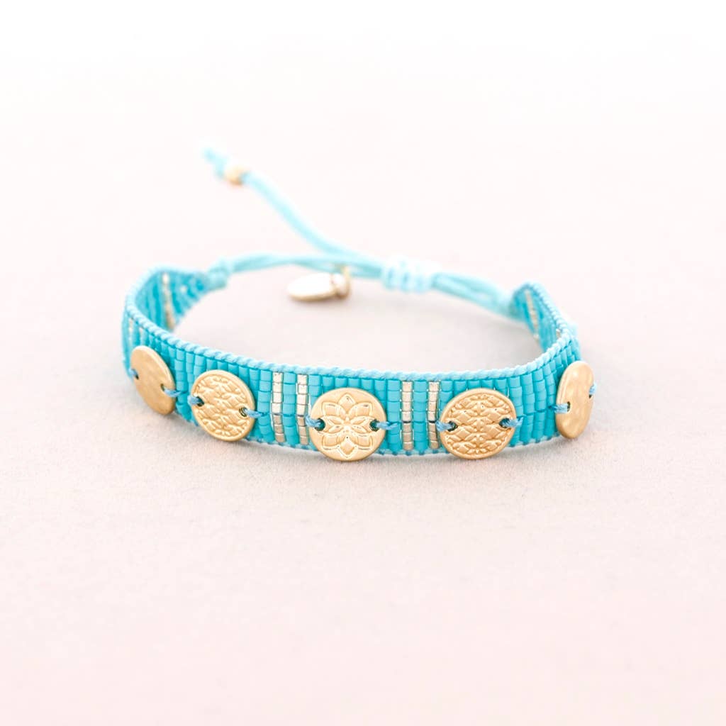 Sonata – Joias personalizáveis por atacado – Pulseira Macramé com Ornamentos de Metal Miyuki Miyuki6