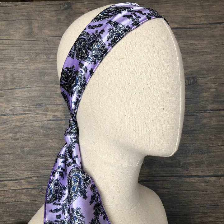 Lavender Paisley Gypsie for wholesale by MT Wild Rags