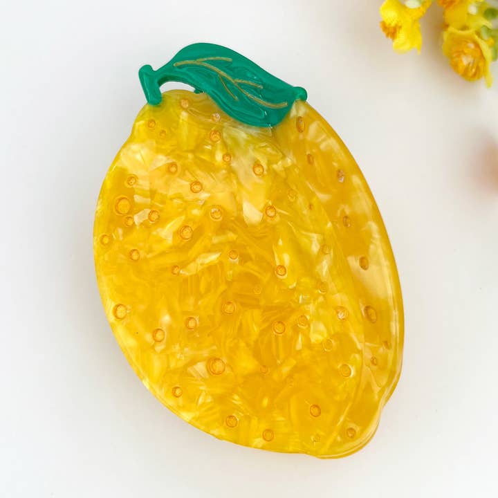 Gul Citron Acetat Frugt Hårklo Klemme for engroshandel hos mildstyles