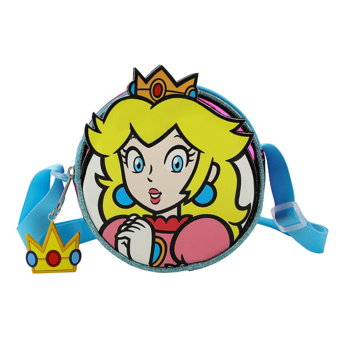 Bioworld Merchandising - Wholesale Crossbody Bag - Women's - Super Mario Brothers Princess Peach 5.5" Crossbody Bag1