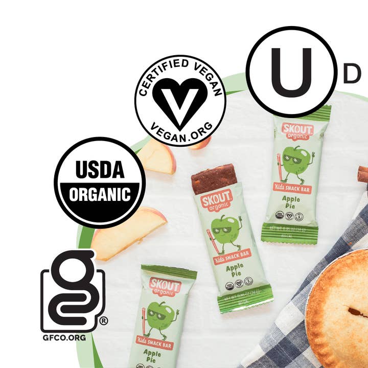 Skout Organic - Wholesale Snack Bar - Skout Organic Apple Pie Kids Snack Bar | Nut-Free