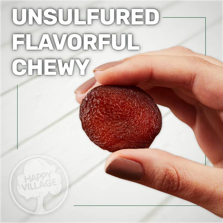 Happy Village - Wholesale Dried/Dehydrated Fruit - Happy Village Organic Turkish Dried Apricots, No Sugar Added Dried Fruit, 40 OZ Resealable Pack - Kosher, Non-GMO, Unsweetened, Unsulfured, Vegan Sun-Dried Apricot1