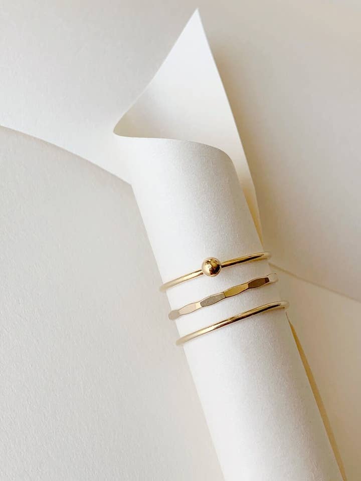 Linea Ringstapel - 3er Set für den Großhandel von Highlow Studio