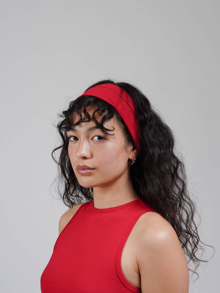 Headband Cherry Red for wholesale by Wildflo Studio