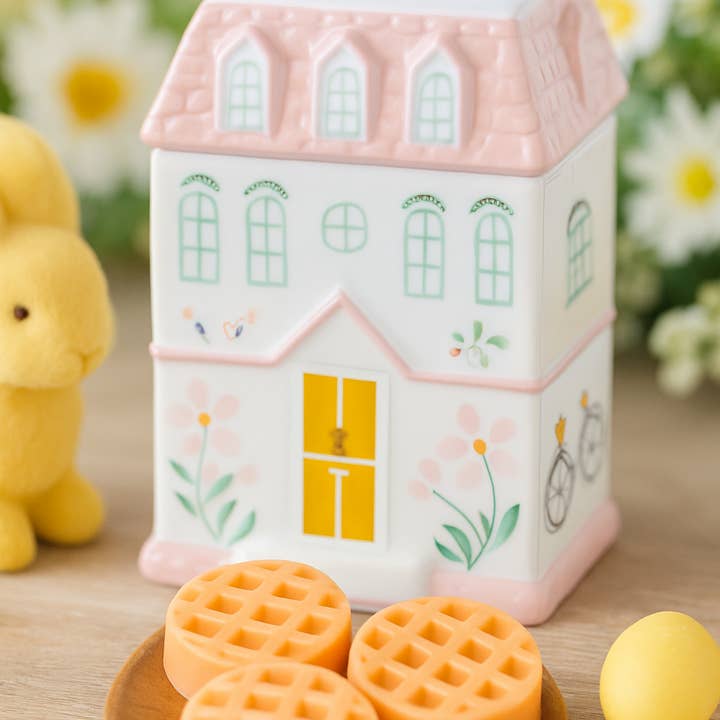 Husformet brænder i pastelfarver for engroshandel hos Cirabella-Sensaura srl