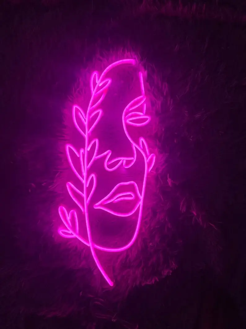 Glow Neon – Großhandel Neonschilder – Neonschilder mit Blumengesicht, Wanddeko3