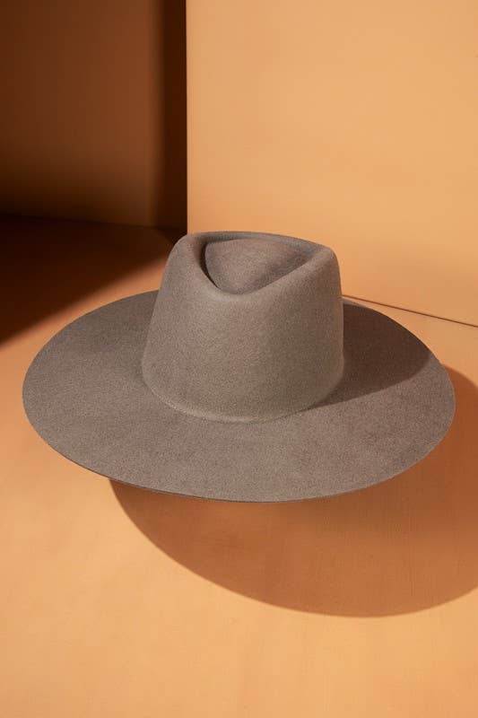 Urbanista - Wholesale Fedora - Women's - 100% Australian Wool Triangular Panama Hat-Blank25