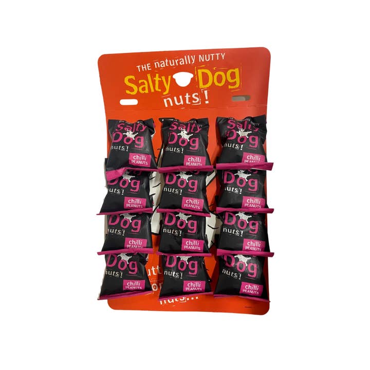 Salty Dog Brands Ltd – wholesale Nuts – Salty Dog, Chilli Peanuts 24 x 45g (pub card)1