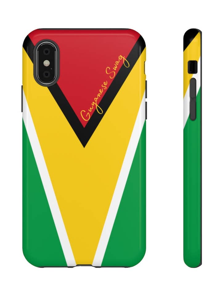Funda rígida para teléfono con bandera de Guyana para venta al por mayor de Guyanese Swag