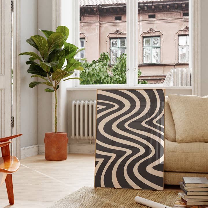 Lune Club - Wholesale Art Print - Abstract Wavy Pattern Print