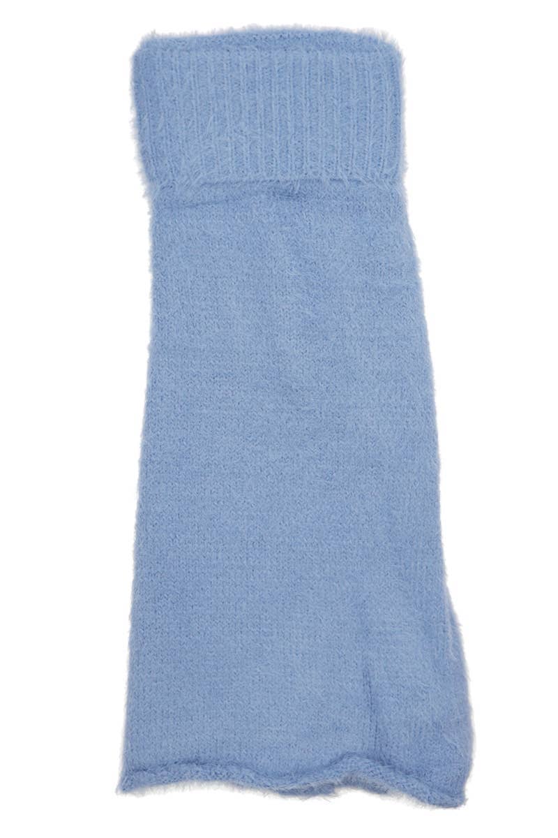 ASSORTED Fuzzy Flared Baggy Knitted Y2k Leg Warmers for wholesale on Faire5