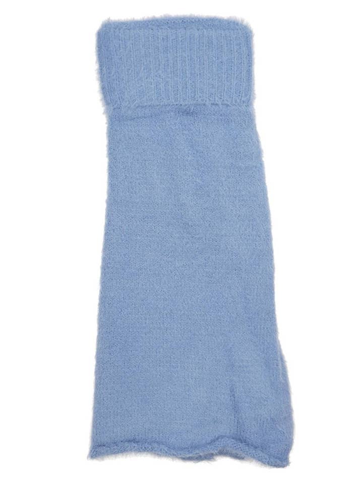 ASSORTED Fuzzy Flared Baggy Knitted Y2k Leg Warmers for wholesale on Faire5