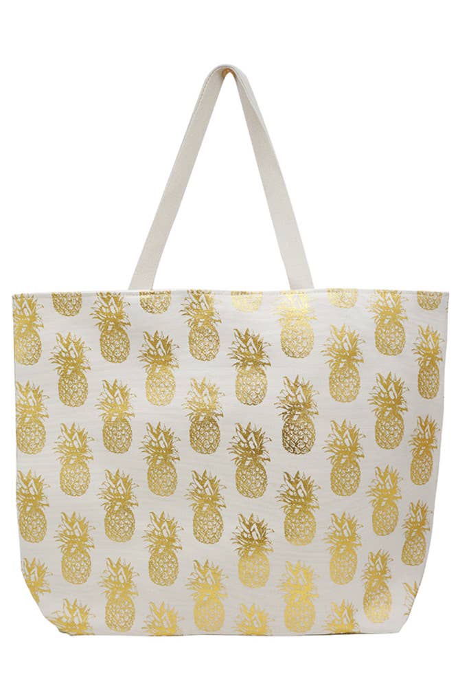 Hana – wholesale Beach bag – Pineapple Pattern Beach Bag4