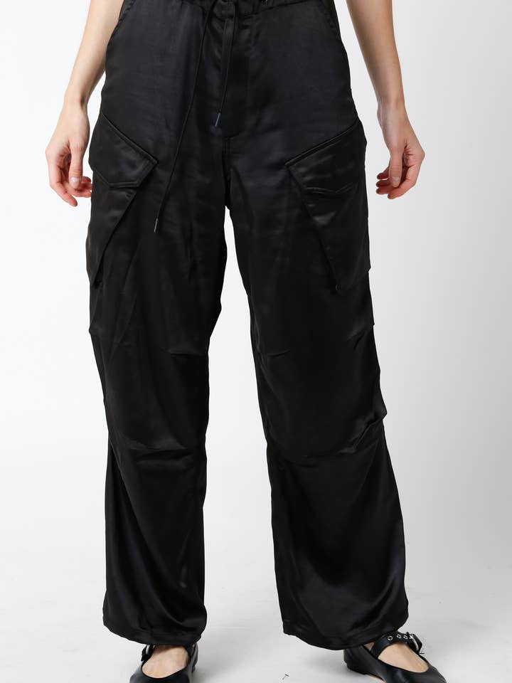 Tyra Satin Chute Pants for wholesale by Olivaceous