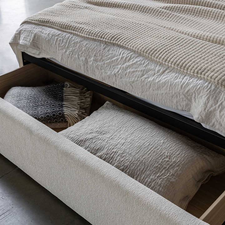 Style In Form - Wholesale Bed - Lourdes King Storage Drawer Bed - Cream4
