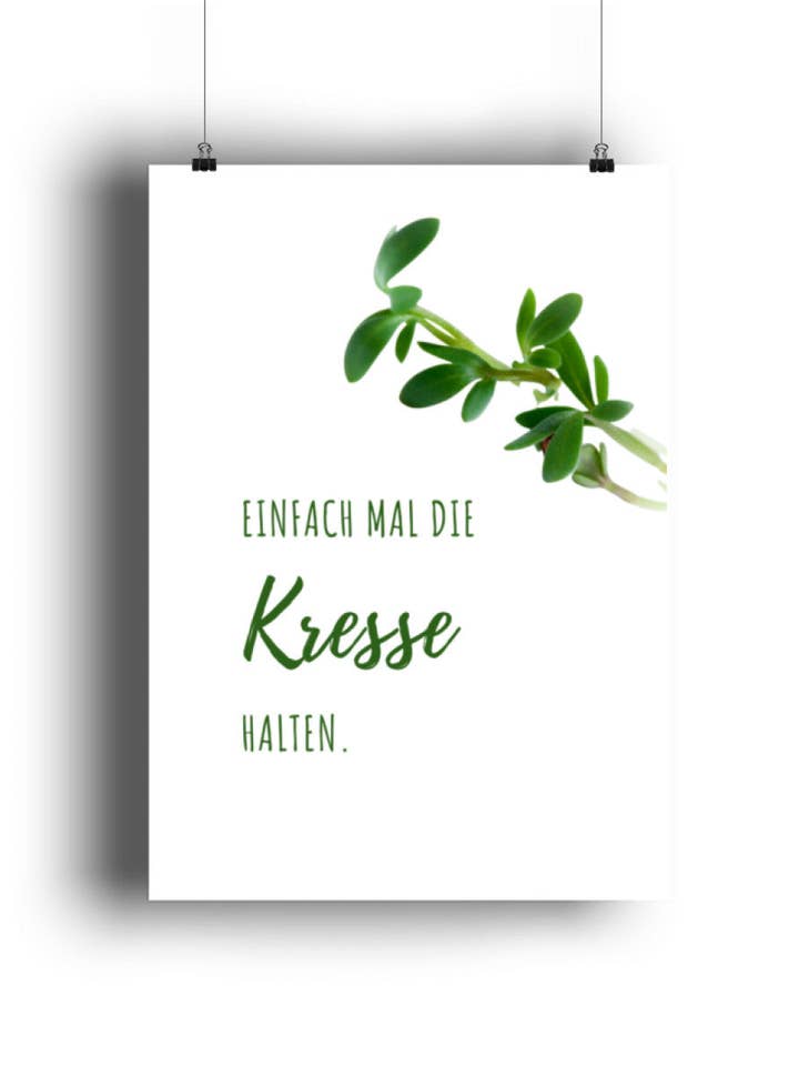 Ditos herbáceos Agrião - Poster Premium por atacado de GARTENFAN