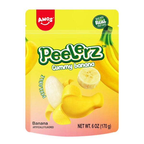 Showcase - Wholesale Gummy - Amos 4D Peelerz Peelable Fruit Gummy Candy (6oz) Multiple Flavors