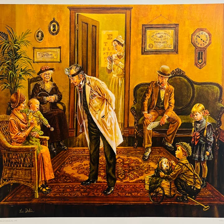 Obra de arte de edición limitada firmada a mano de Lee Dubin en la consulta del doctor para venta al por mayor de Deluxe Fine Art