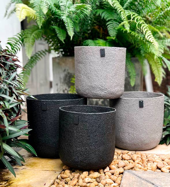 Lübech Living – Vaso de plantas por atacado – Vaso para exterior All Nature, taupe, 17 cm0