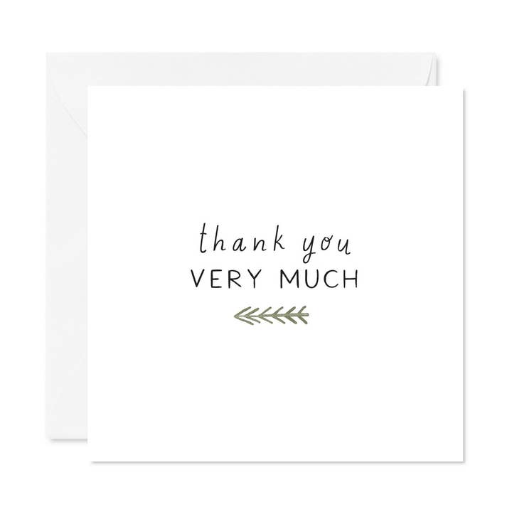 Thank You Very Much Mini Greeting Card for wholesale by PennedBlack