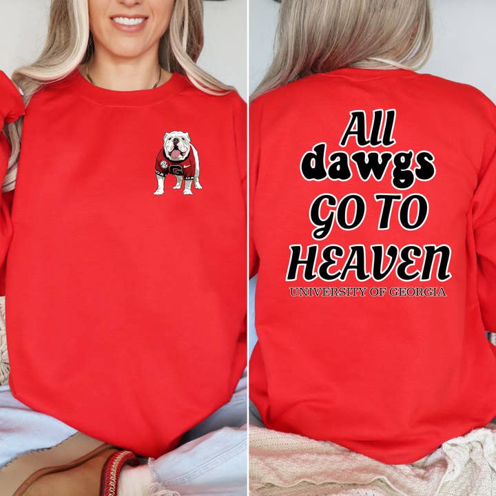 Tous les chiens vont au paradis - TRANSFERT DTF VERSO pour la vente par Simply You Customs