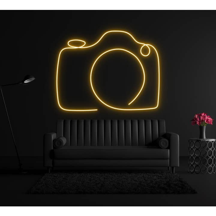 Linha de Câmara Art Neon Sign, Instagram Studio Quarto Deco por atacado de Glow Neon