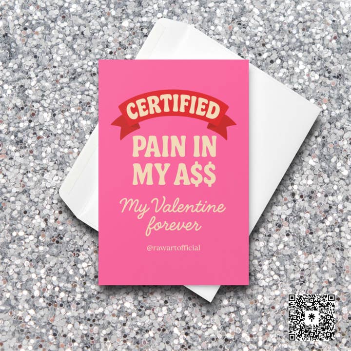 Biglietto di San Valentino Divertente: Certificato Rompiscatole, Biglietto d'Amore Sfacciato per la vendita all'ingrosso da parte di Hot Mess Paper Co.