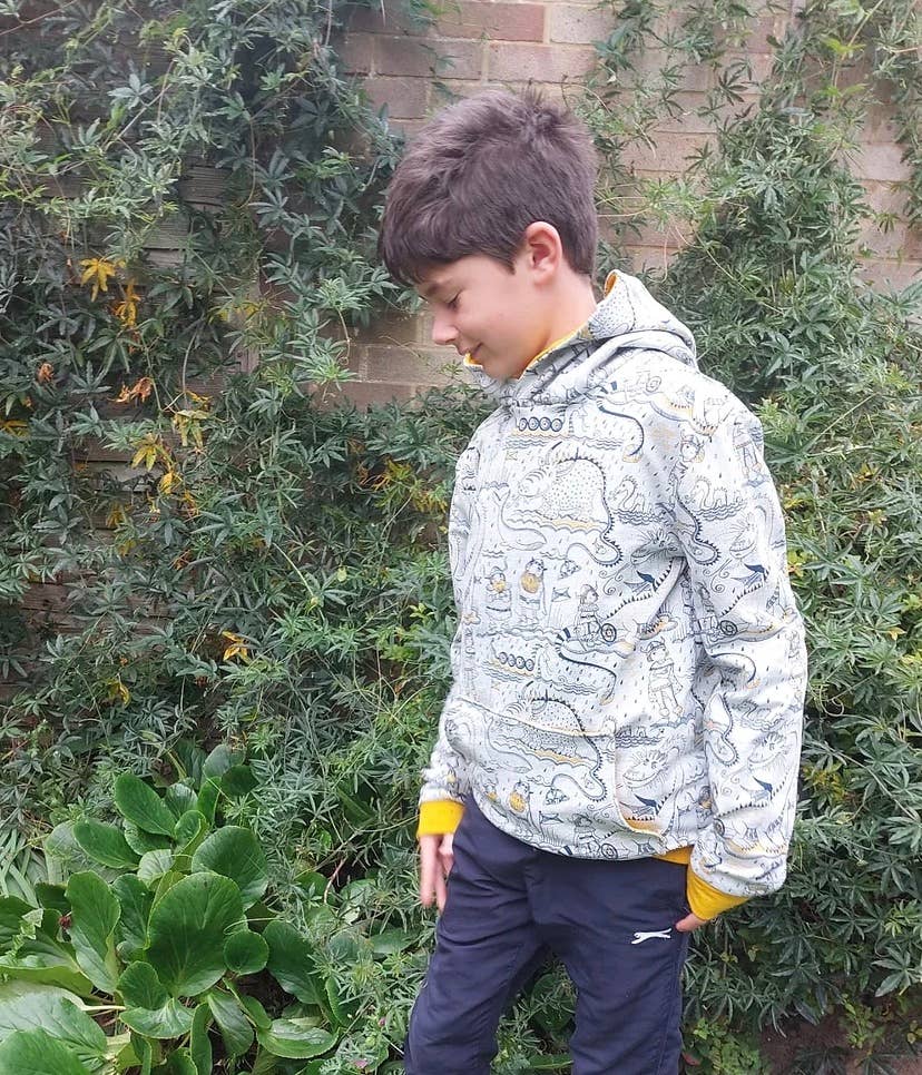 Wholesale Finley Colour Blocked Hoodie Sewing Pattern for your