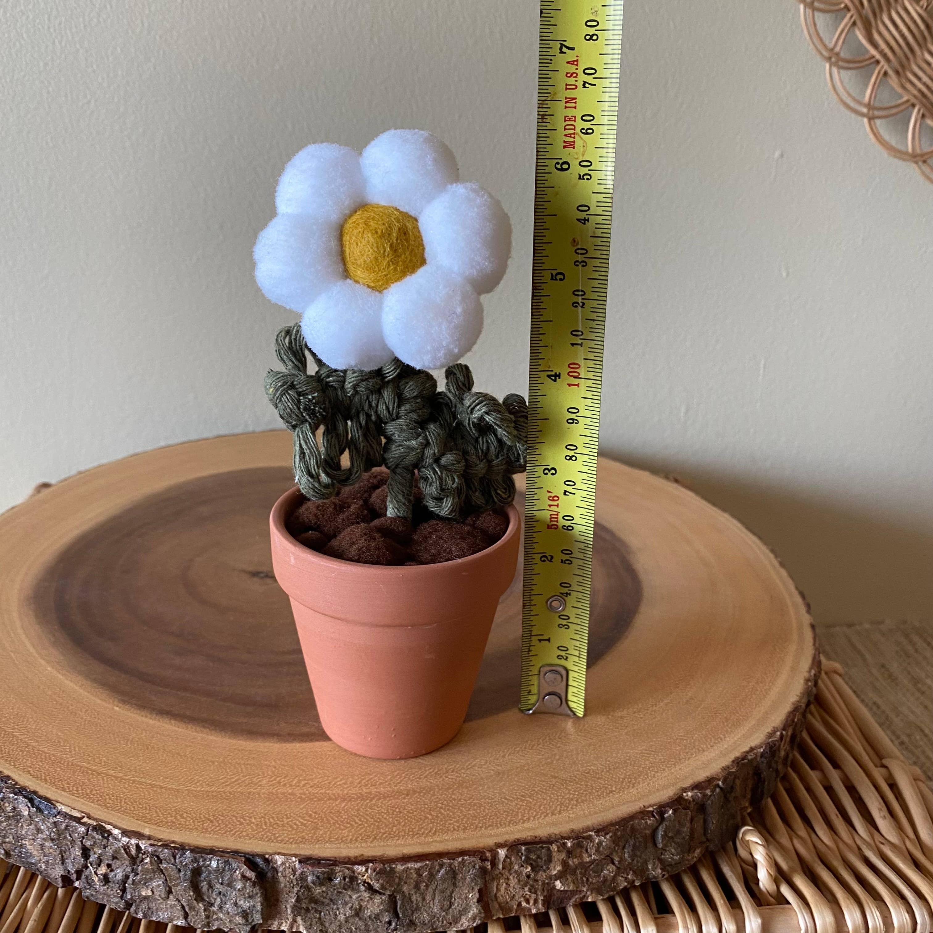 ForgetBKnot - Wholesale Artificial Flowers - Pompom, Felt and Macrame Forever Fibre Flower - Single 0