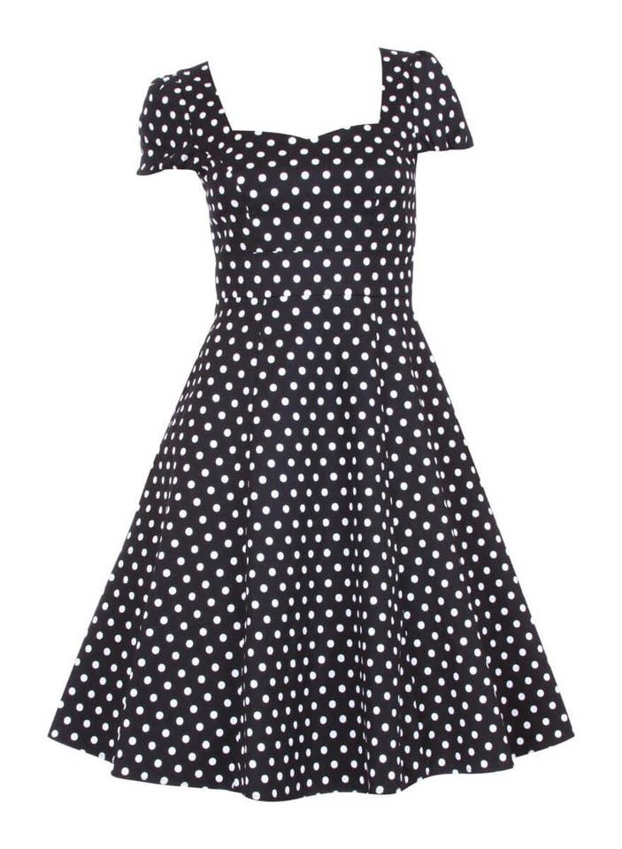 Dolly & Dotty - Wholesale Dress - Women's - Claudia Flirty Fifties Style Dress in Black10