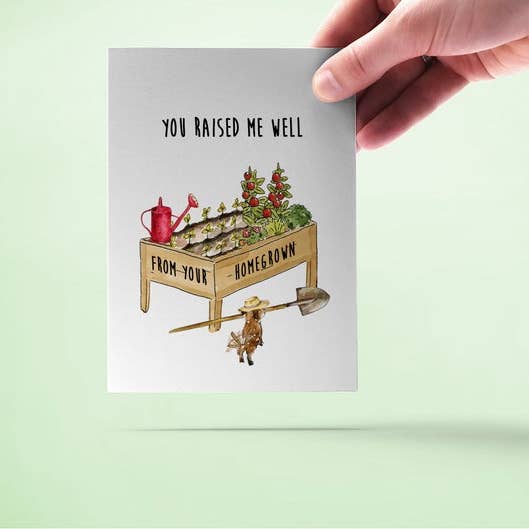 Liyana Studio - Wholesale Mother's Day Card - Gardener Raised Homegrown - Funny Mothers Day Card5