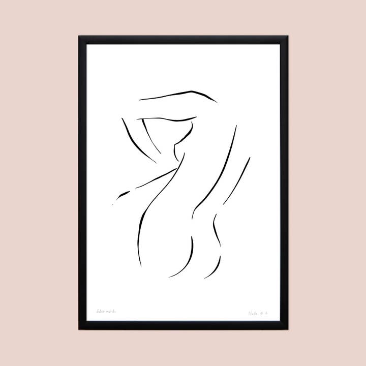 Nude No. 3 Art Print for wholesale by Hello Marilu