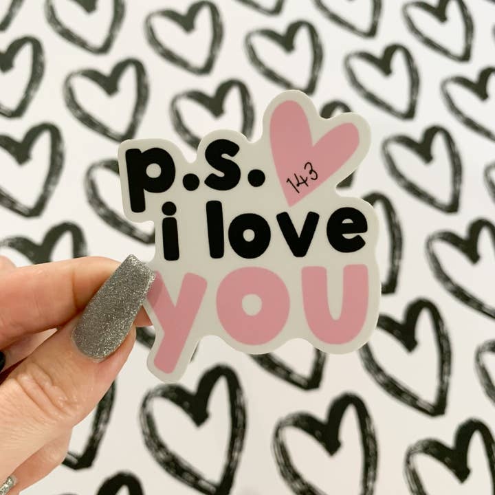 P.S. I Love You - Affirmation Sticker for wholesale by P.S. 143 Paper Co