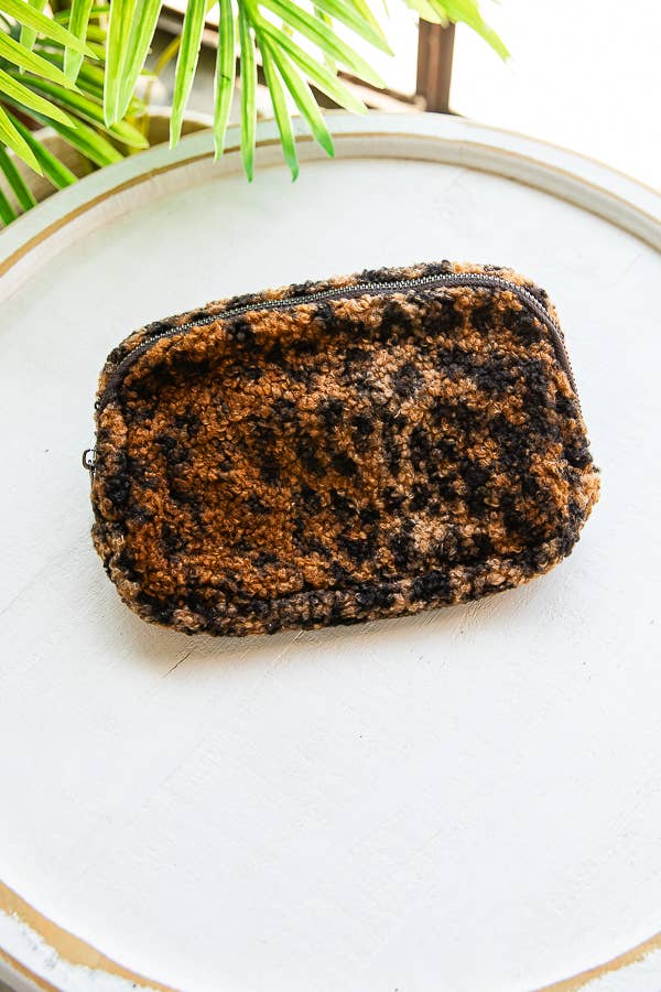 1st Allie - Wholesale Belt Bag - Women's - Sherpa Teddy Crossbody Belt Bag0