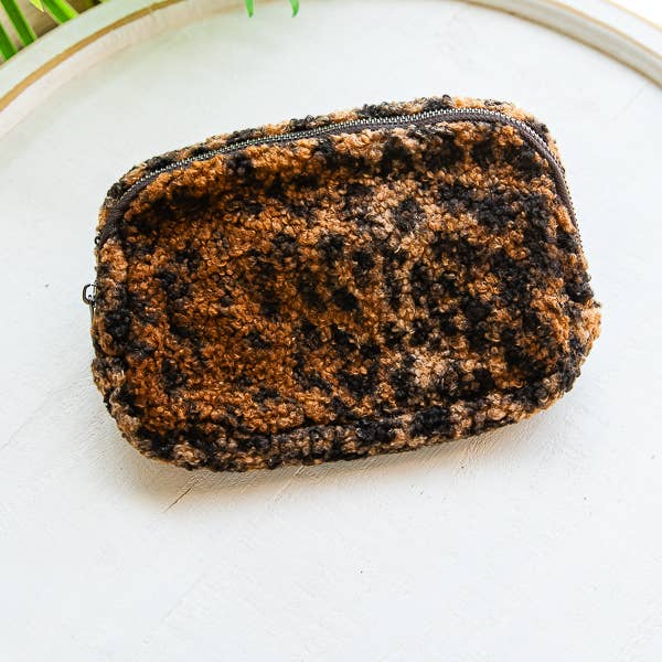 1st Allie - Wholesale Belt Bag - Women's - Sherpa Teddy Crossbody Belt Bag