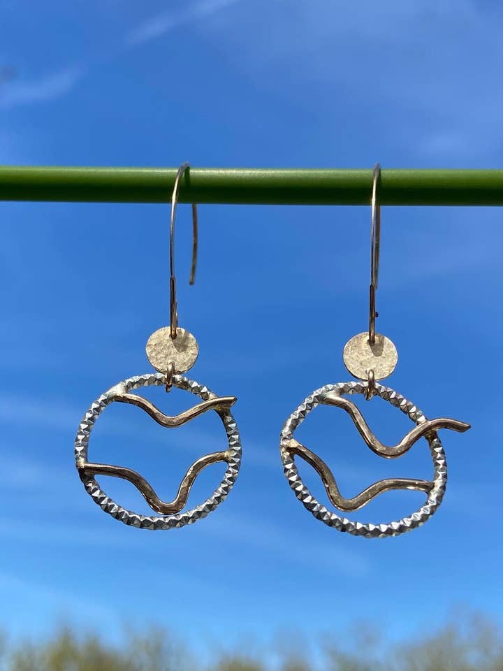 Always Look Up Bird Earrings for wholesale by Bella Mack Jewelry