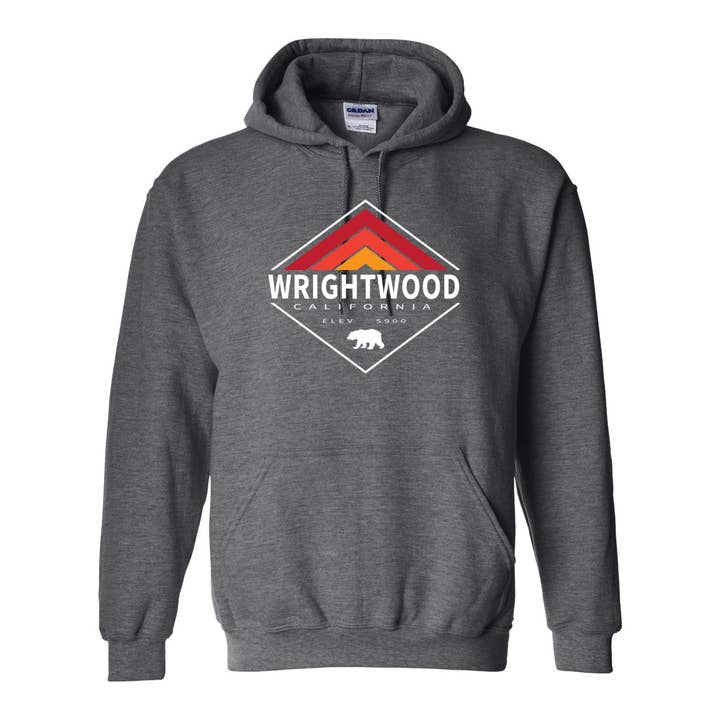 Wrightwood Retro Diamond - Hooded Sweatshirt for wholesale by Wears The Mountain