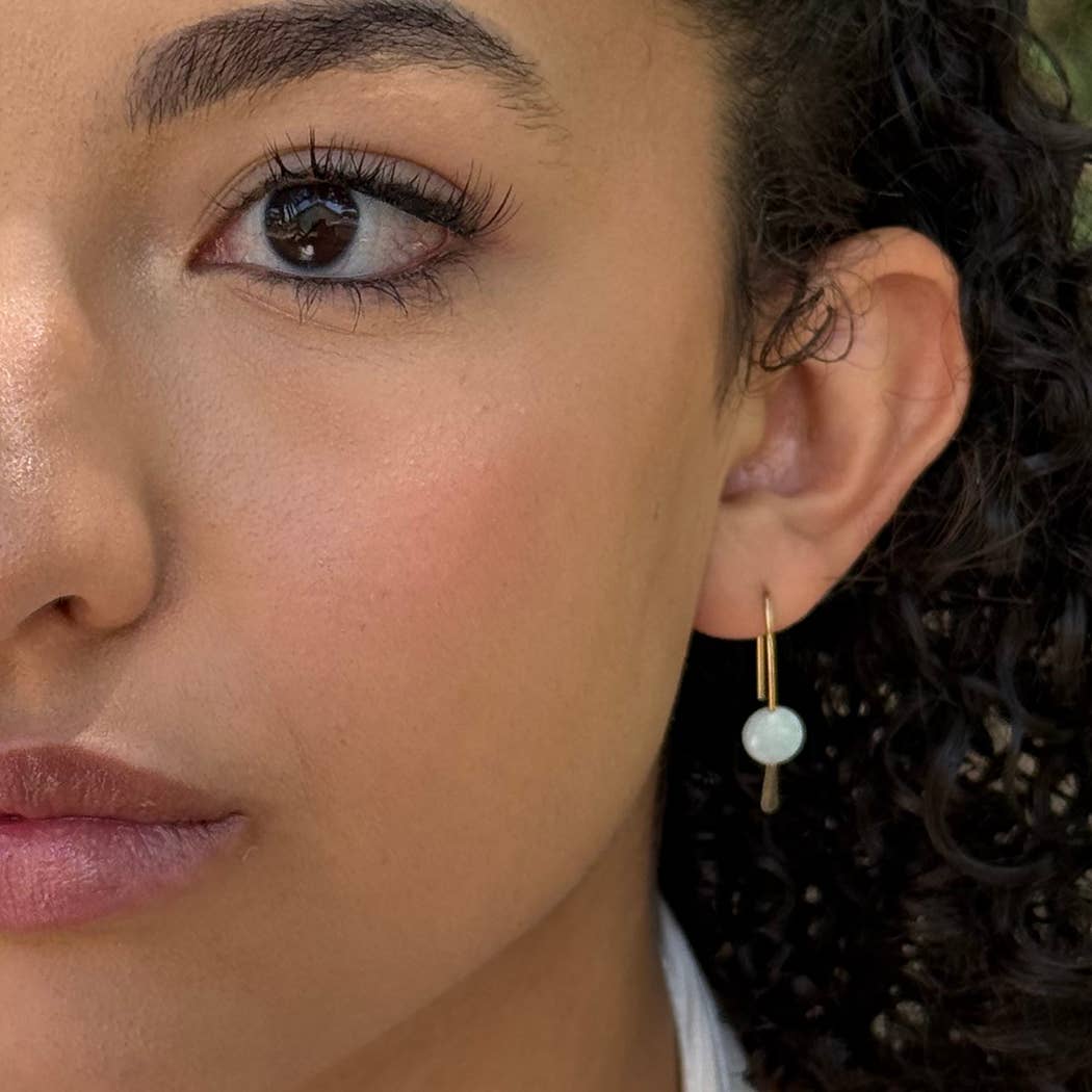 Mind's Eye Design - Wholesale Dangle Earrings - Amazonite Drop Earrings1