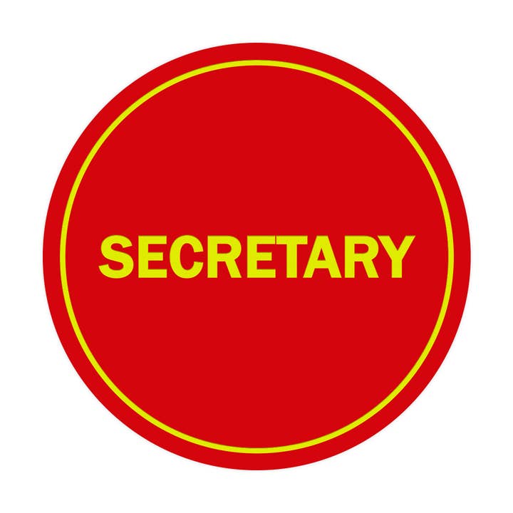 Signs ByLITA Circle Secretary Sign for wholesale by All Quality