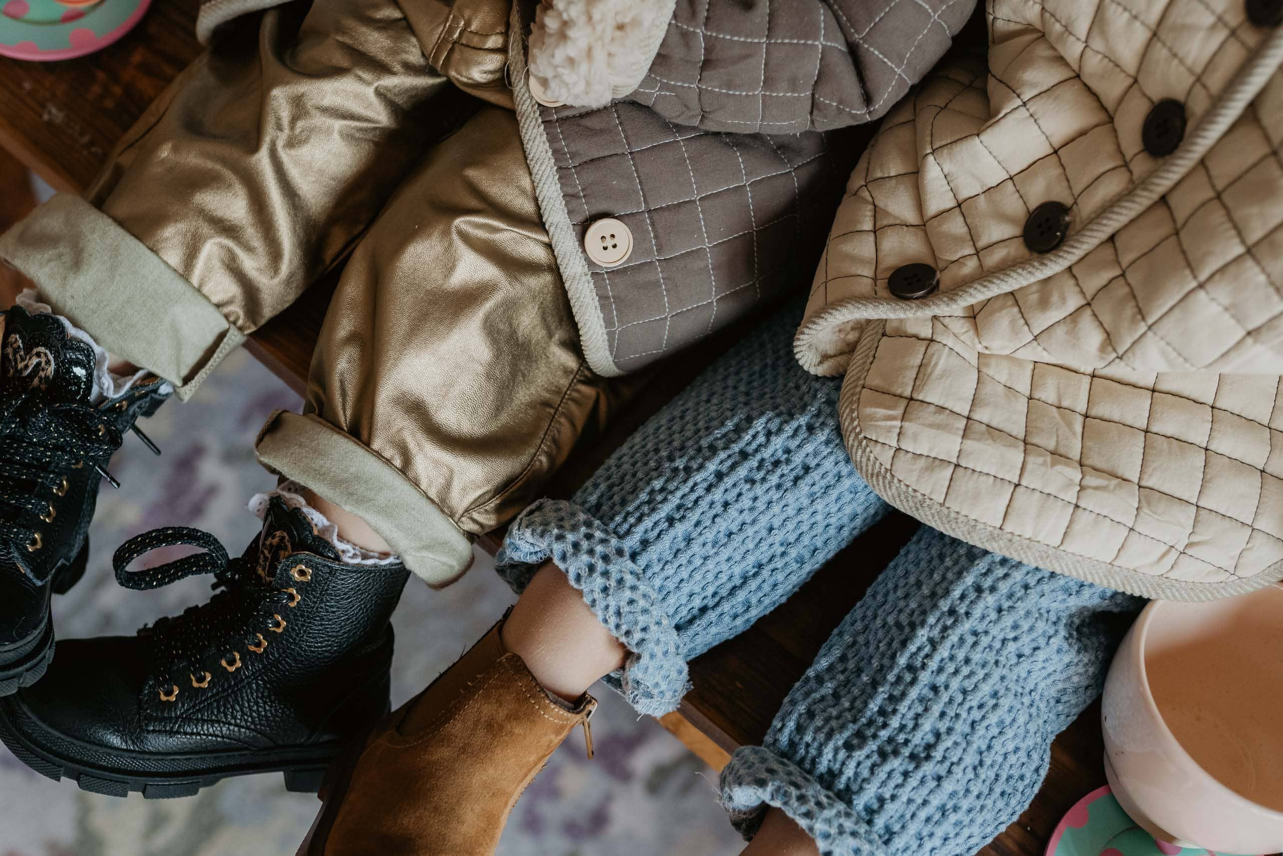 Dondertje - Wholesale Pants - Kids - Leon waffle denim pants5