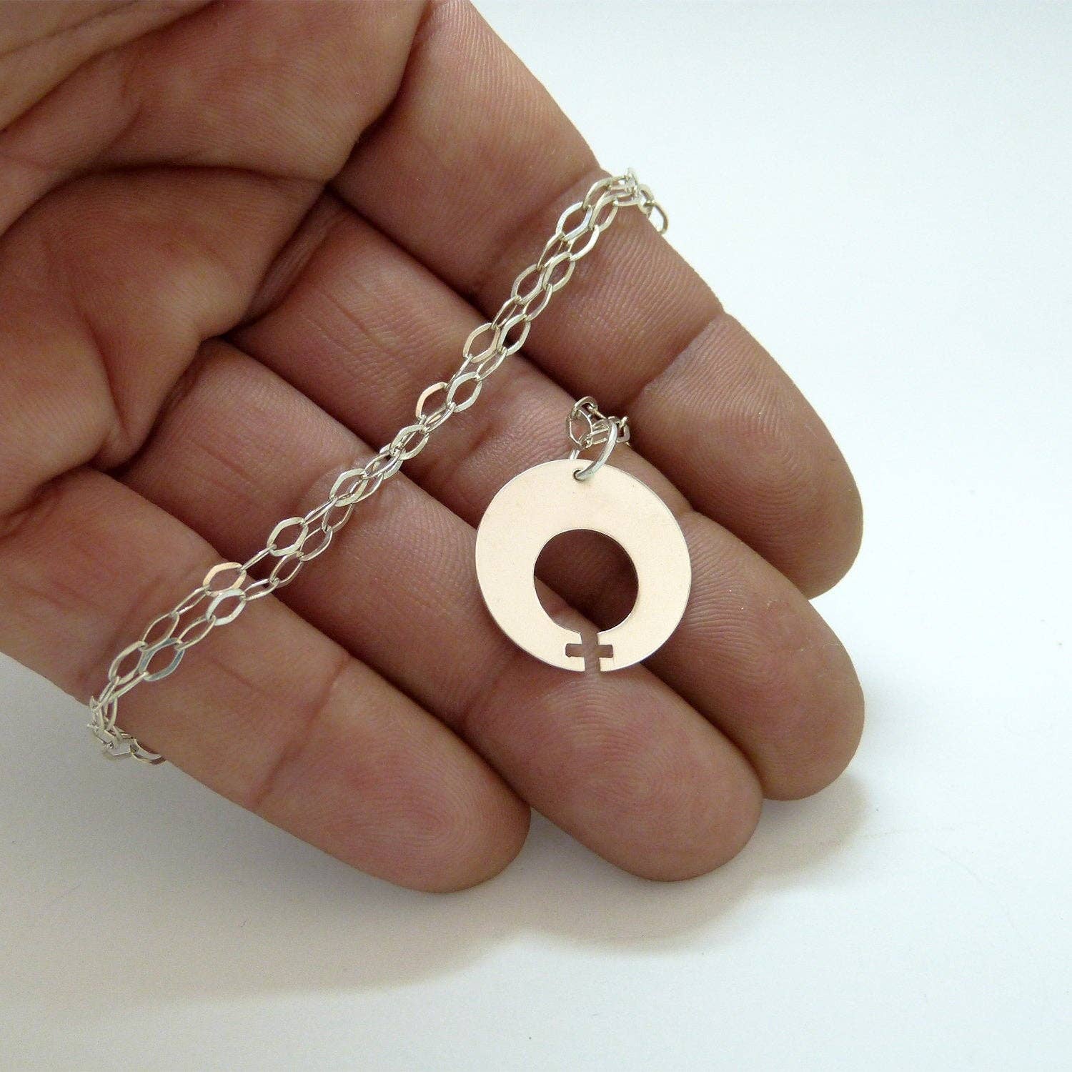 Plataica - Wholesale Pendant/Charm Necklace - Women Power 01 Pendant in 925 Silver8