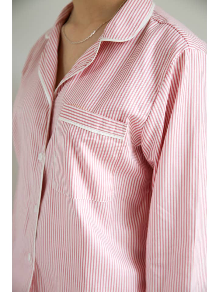 Me+Lia - Wholesale Sleepwear Set - Women's - Cecile Pyjama PJs Long Set - Pink 5